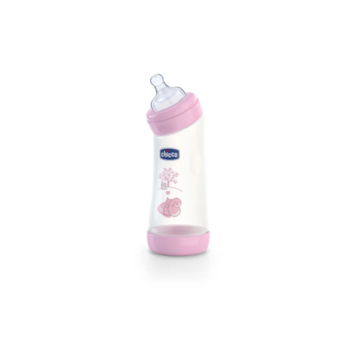 Chicco Biberon Well Being Angolato 250ml, Tettarella Silicone Normal, Anticolica, Comfort, Per Neonati