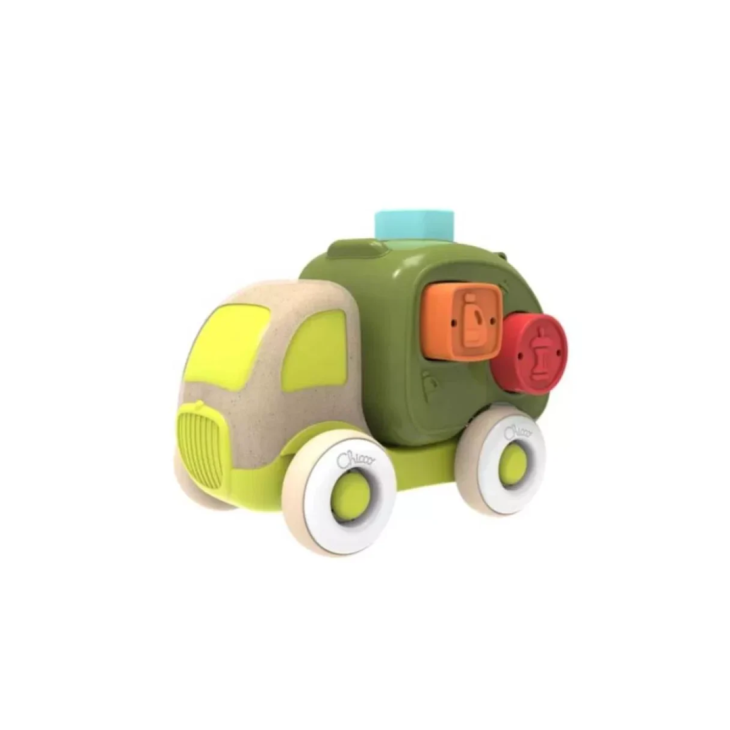 Lorry Camioncino del Riciclo Chicco Eco+, Giocattolo Educativo, 1 Pezzo, Gioco Sostenibile per Bambini