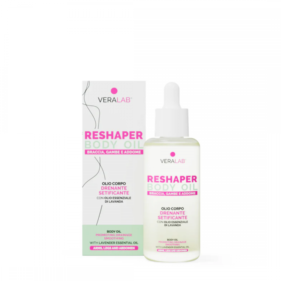 RESHAPER BODY OIL, Olio Drenante e Setificante, 150ml, Riduzione Ritenzione Idrica, Pelle Morbida ed Elastico, Remodellante Corpo