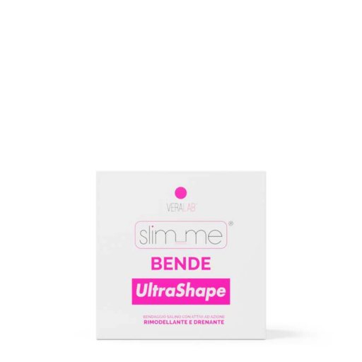  Slim_me Bende Ultrashape, Bendaggio Salino Drenante Rimodellante 4 Trattamenti, Cellulite e Ritenzione Idrica