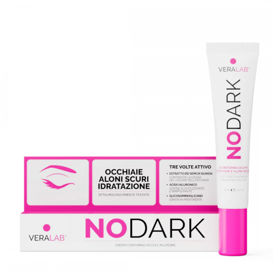 No Dark, Crema Contorno Occhi 15ml - Riduce Occhiaie e Aloni Scuri, Idratazione Profonda e Luminosità