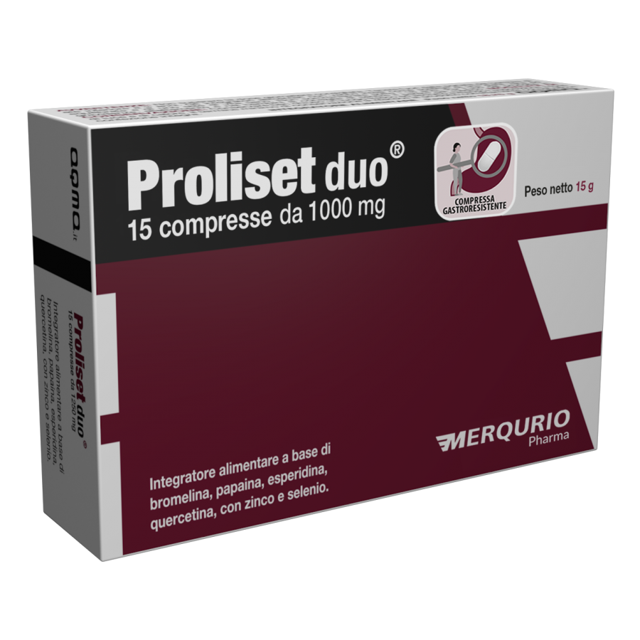 Proliset Duo Integratore Alimentare - 15 Compresse da 1250mg per Sistema Immunitario