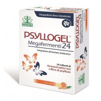 Psyllogel Megafermenti 24, 12 Buste Gusto Ace - Integratore Probiotico per il Benessere Gastrointestinale