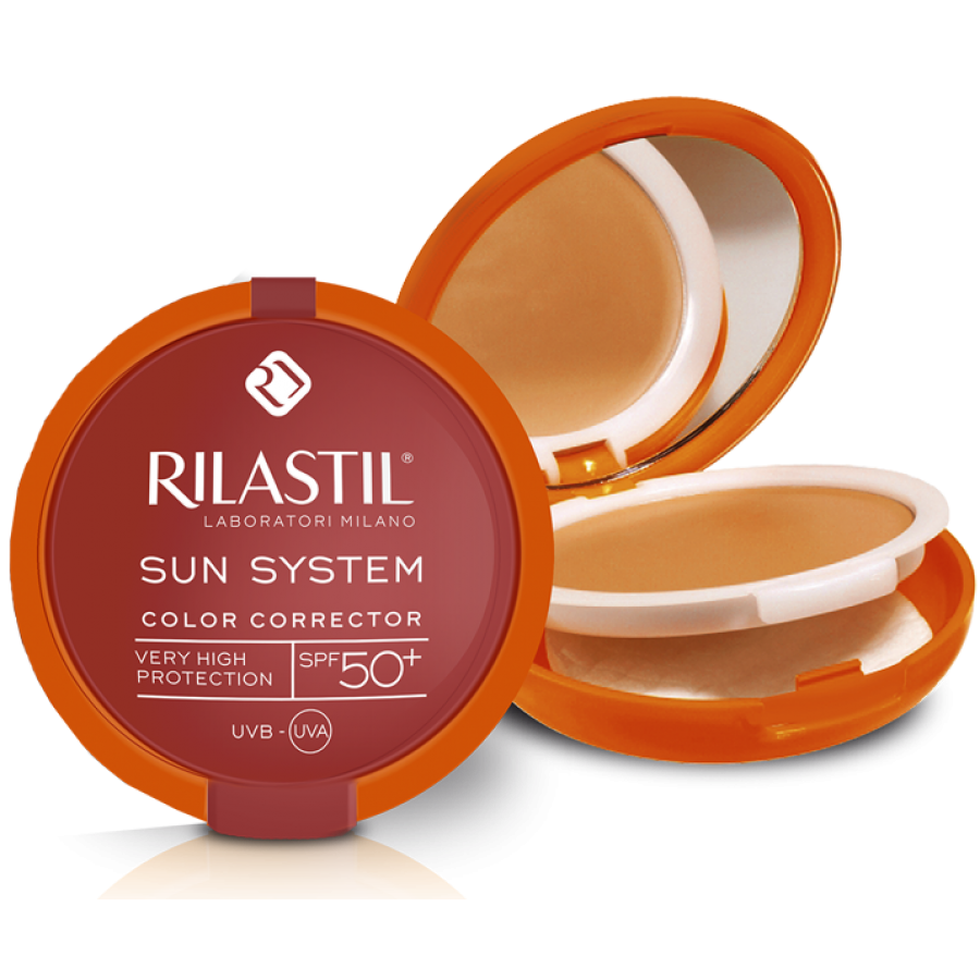 Rilastil - Sun System PPT SPF50+ Color Corrector Fondotinta Compatto Beige