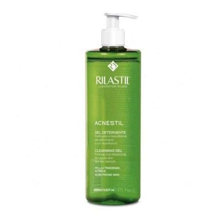 Rilastil Acnestil Gel Detergente Purificante e Riequilibrante, 400 ml