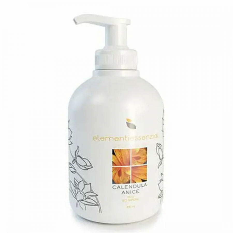 Oti Elementi Essenziali Eco Bio Calendula Anice, Sapone Liquido Naturale per Pelli Sensibili, 150ml