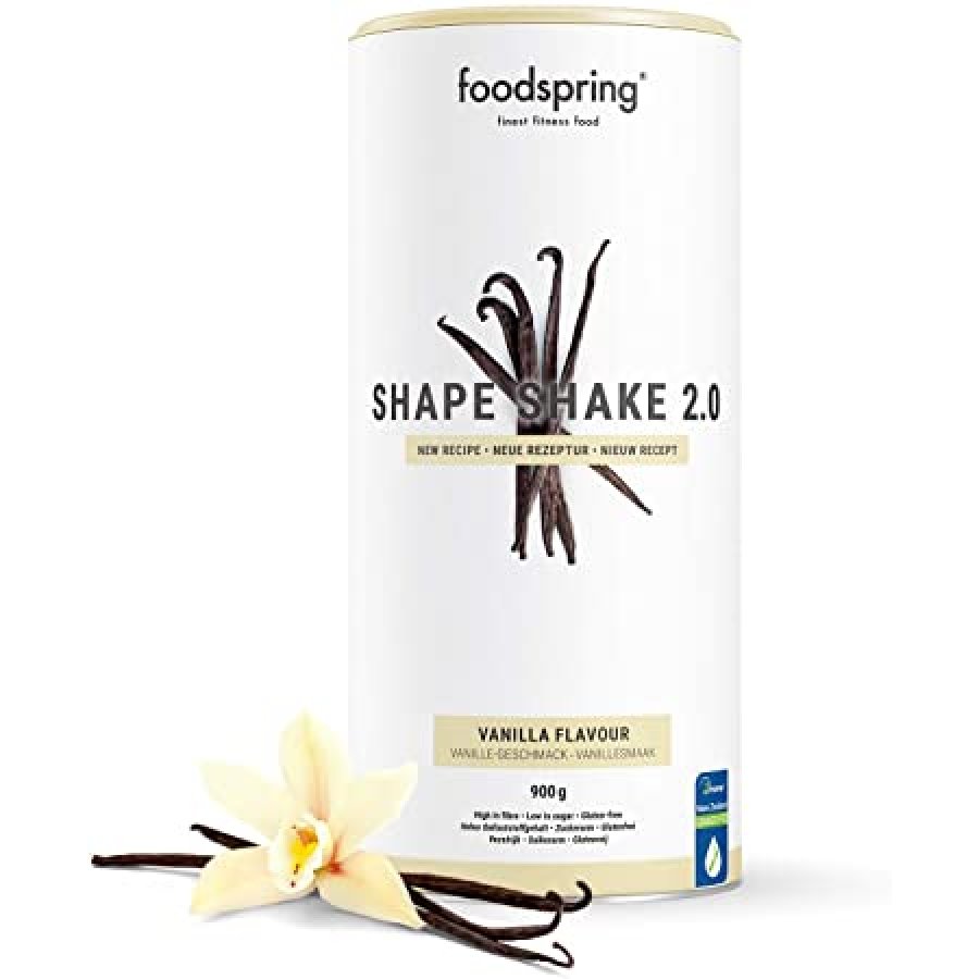 Foodspring Shape Shake 2.0 900g Gusto Vaniglia - Un'Esperienza Gustosa per il Tuo Dimagrimento Sano
