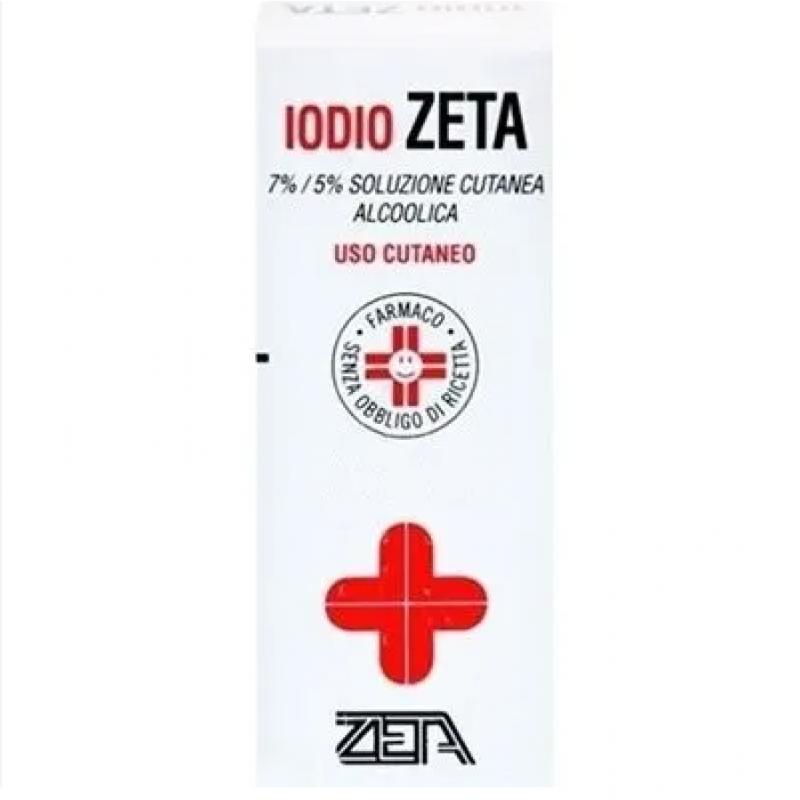 Iodio Zeta Soluzione Cutanea Alcoolica 20 ml - Antisettico per la Pelle - Iodio 2% - 20 ml