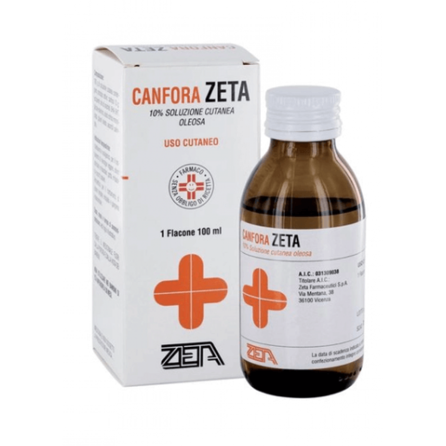 Zeta - Canfora Soluzione Ialuronica 100ml 10% - Idratante e Lenitiva per la Pelle