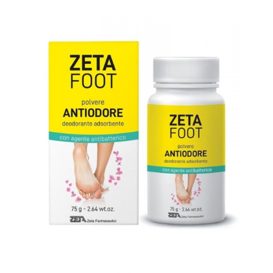  Zeta Foot - Polvere Antiodore Deodorante 75g - Protezione Contro i Cattivi Odori