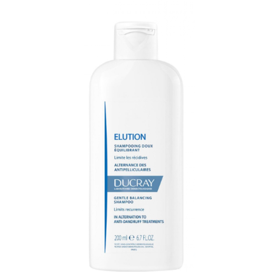 Ducray Elution Shampoo Equilibrante/Delicato 200ml - Pulizia e Cura Delicata per il Tuo Cuoio Capelluto