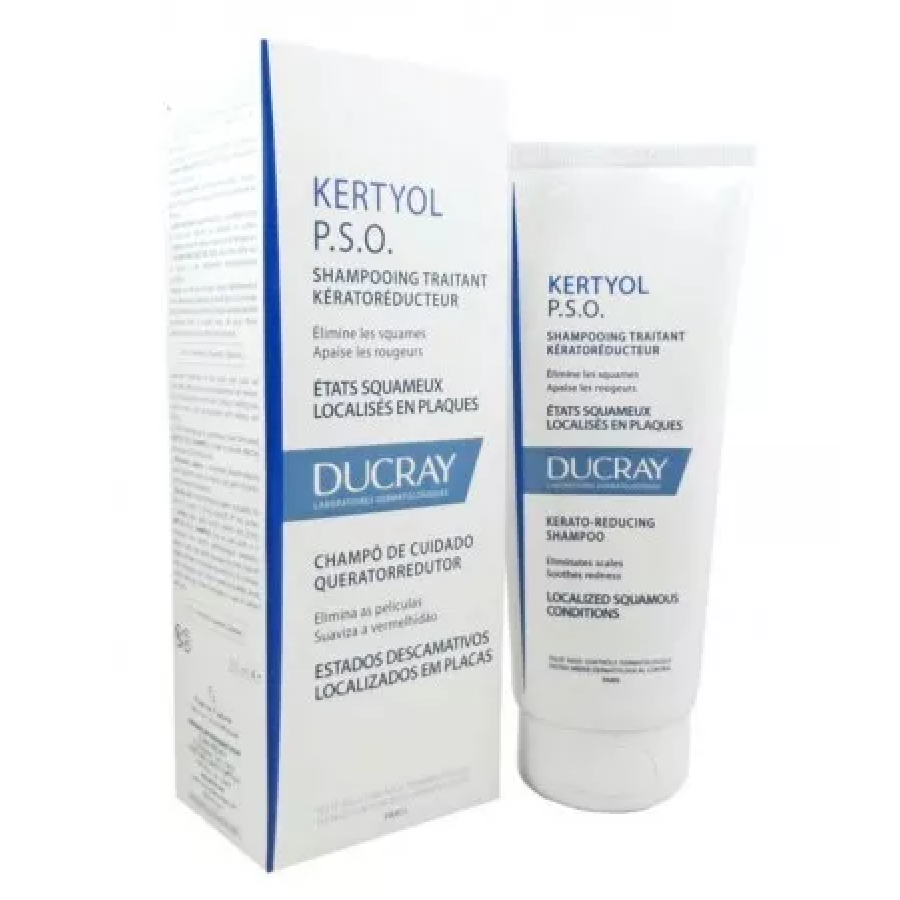 Kertyol PSO - Shampoo Trattante Riequilibrante 125ml - Ducray, Cura per la Pelle con Psoriasi del Cuoio Capelluto