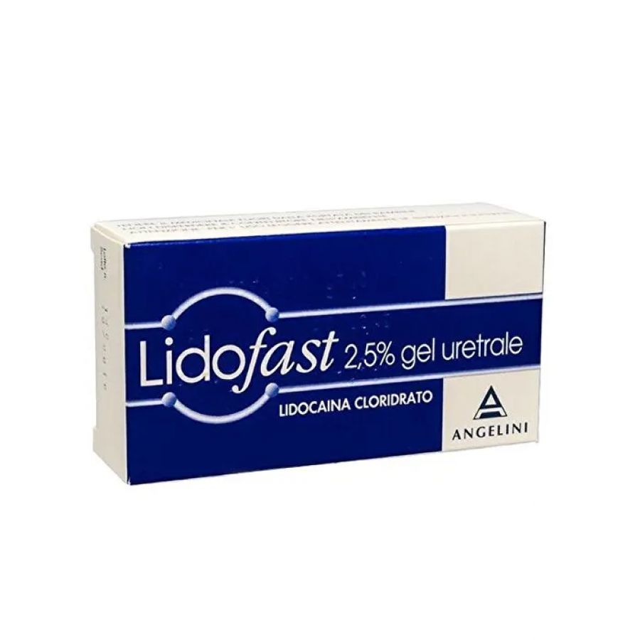 Angelini Lidofast Gel Uretrale 2,5% 15g - Gel Anestetico e Lubrificante