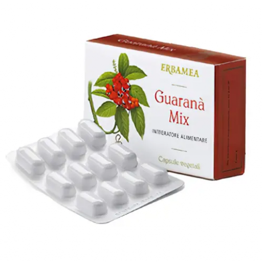 Erbamea - Guaranà Mix 24 Capsule Vegetali - Integratore Energia Naturale