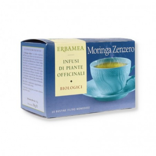 Moringa Zenzero Bio 20 Bustine - Infuso Biologico per una Pausa di Benessere