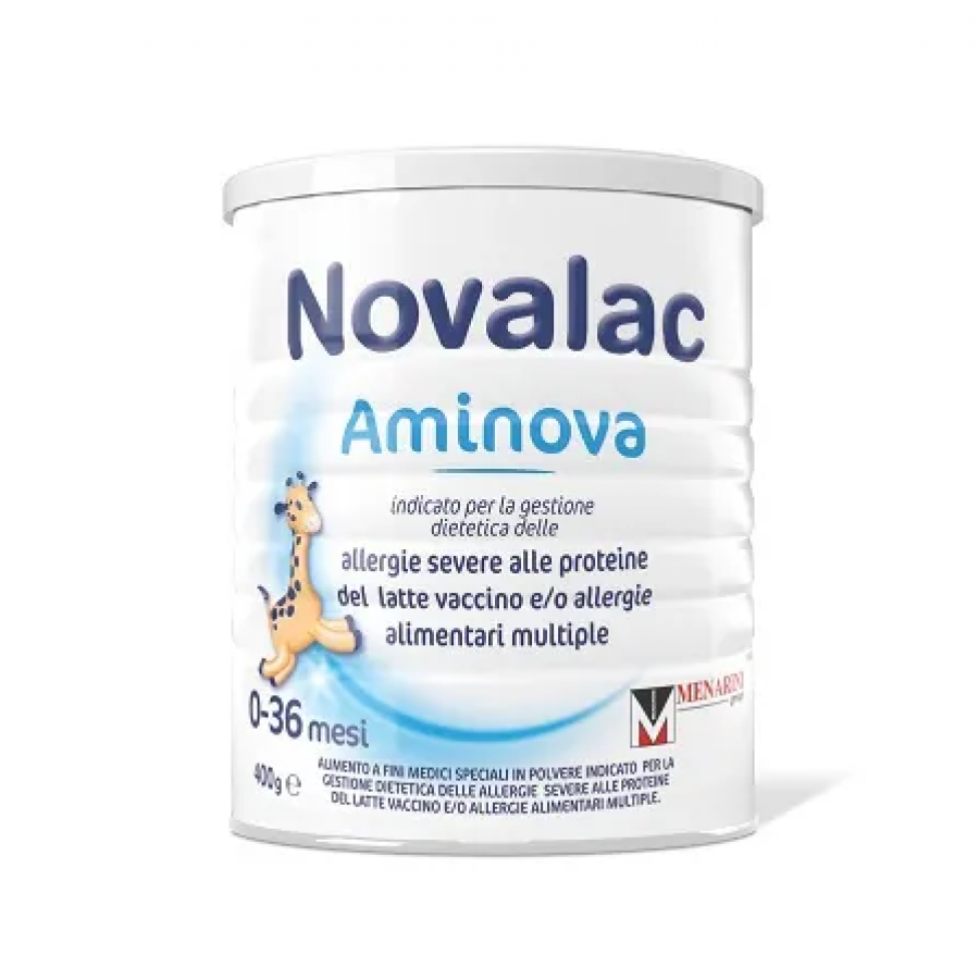Novalac Aminova Dalla Nascita 400g - Alimento Medico Speciale per Allergie Alle Proteine del Latte