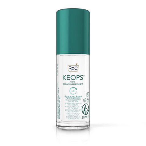 Roc - Keops Deodorante Roll-On Sensitive Pelle Normale 30ml - Protezione 48 Ore