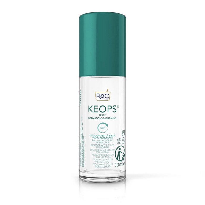 RoC KEOPS, Deodorante Roll On 48H, 30 ml
