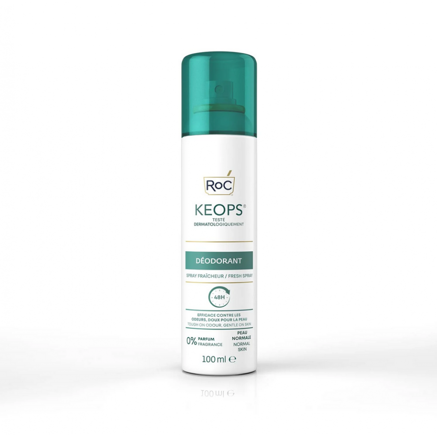 Roc - Keops Deodorante Spray Fresco 100ml - Protezione 48 Ore