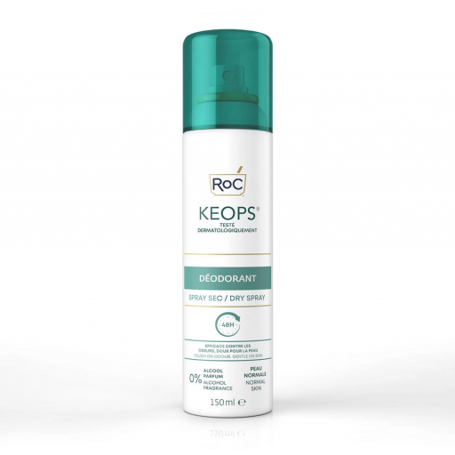 Roc - Keops Deodorante Spray Secco 150ml - Protezione 24 Ore