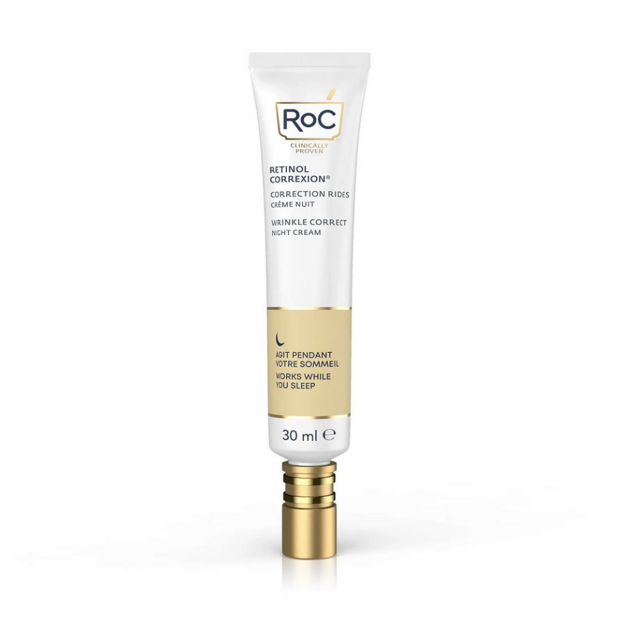 Roc - Retinol Correxion Wrinkle Correct Crema Viso Notte Intensiva 30ml - Trattamento Anti-Rughe