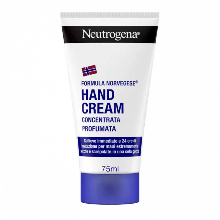 Neutrogena Crema Mani Profumata con Formula Norvegese, Idratanzione Intensa, adatta per Mani Secche 75 ml