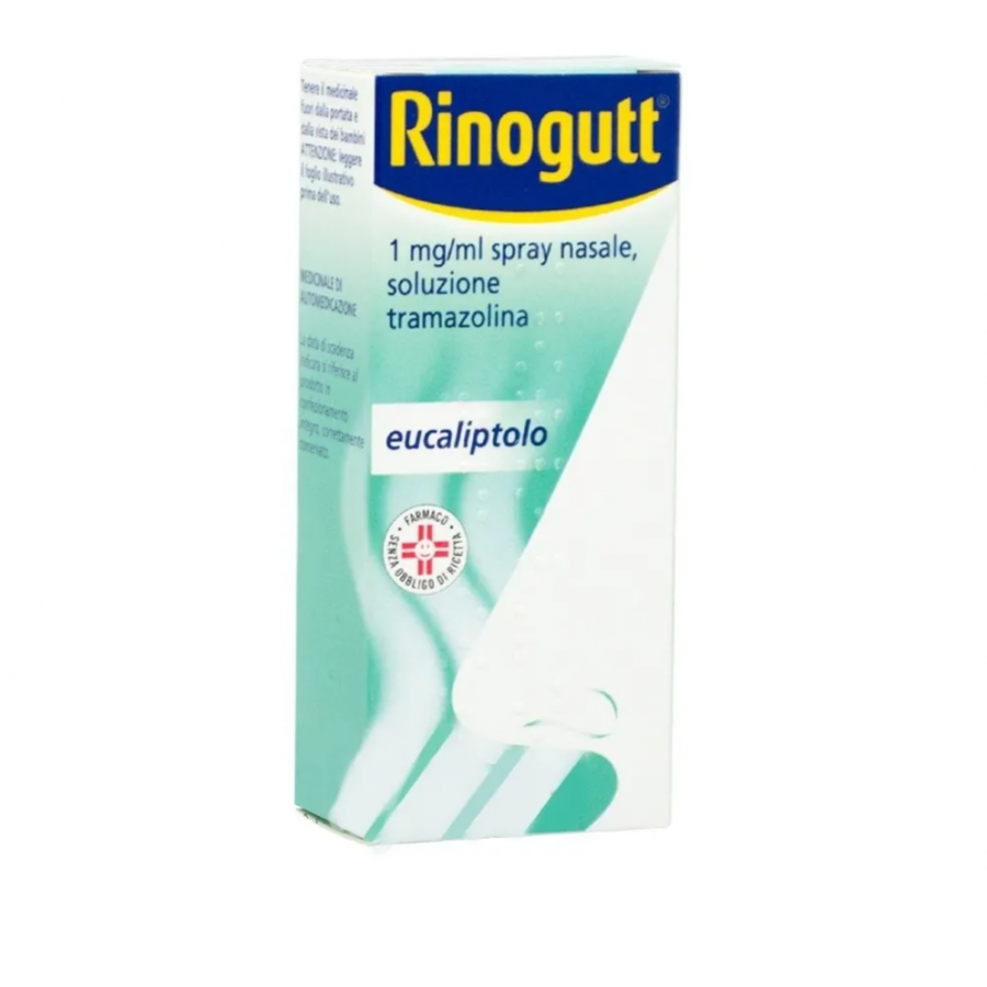 Rinogutt 1 Mg/Ml Spray Nasale con Eucaliptolo - Flacone da 10 ml per il Benessere Nasale