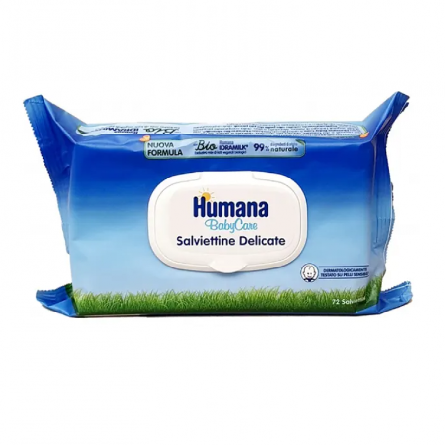 Humana Baby Salviette Delicate 72 Pezzi - Igiene del Bambino