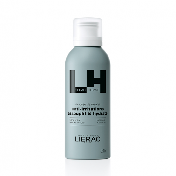 Lierac Homme Mousse Barba Anti-irritazione/Ammorbidisce/Idrata 150ml - Schiuma da Barba