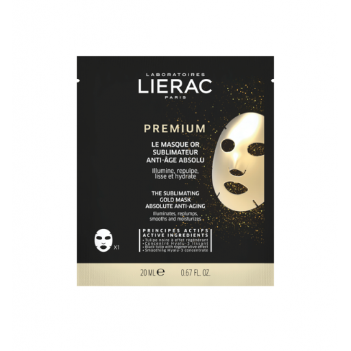 Lierac Premium Maschera Oro 20ml - Maschera Viso Anti-Età Illuminante e Rimpolpante