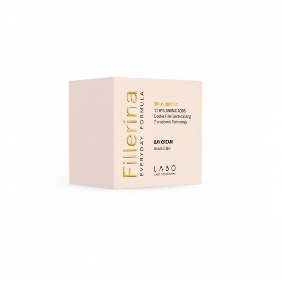 Fillerina 12 Double Filler Neo Mito Biorevitalizing Crema Giorno Grado 5 - Labo - 50ml - Crema Viso Anti-Età