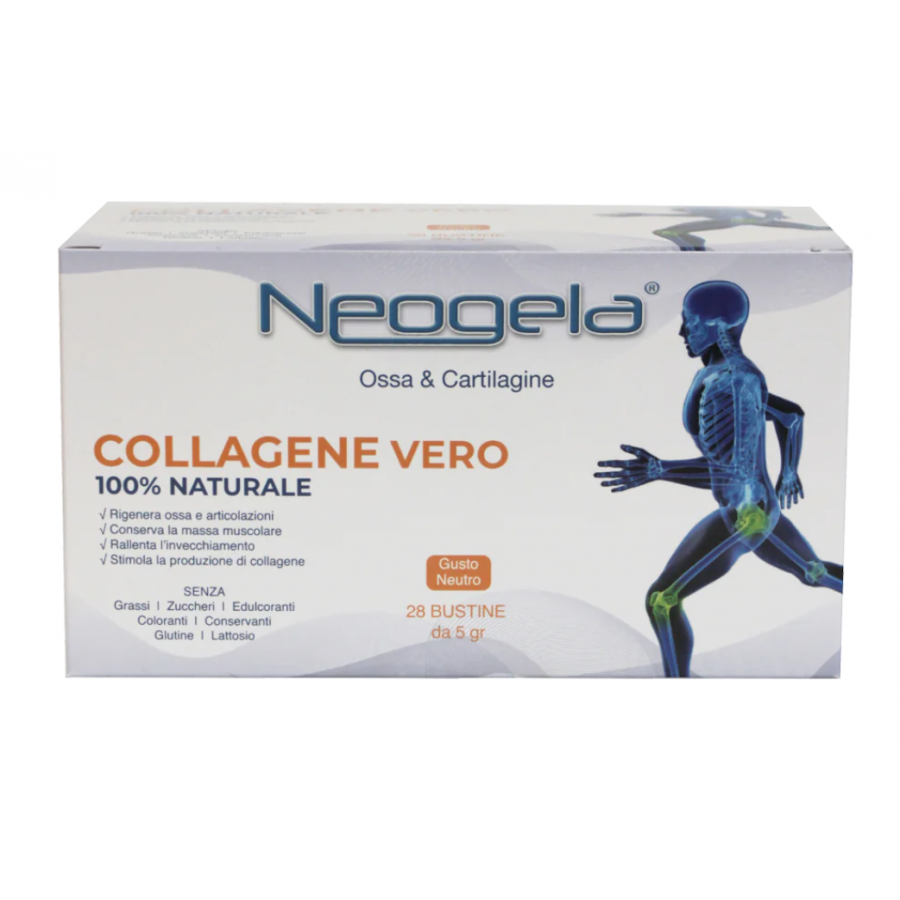 NEOGELA OSSA & CARTILAGINE - COLLAGENE 100% NATURALE 28 BUSTE