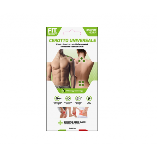 Fit Therapy Patch Cerotto Universale - Sollievo Dolori Muscolari, 10 Cerotti