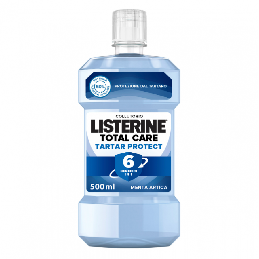 Listerine Colluttorio Total Care Protezione Tartaro 500ml - Combatti Placca, Gengivite e Tartaro