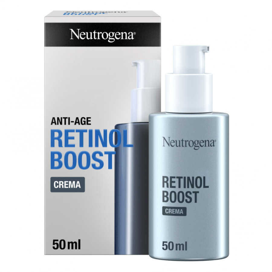 Neutrogena Retinol Boost Crema Viso al Retinolo, Crema Anti Età 50 ml