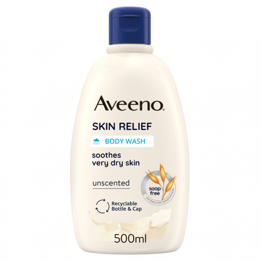 Aveeno Skin Relief Bagno Doccia Lenitivo 500ml - Pelle Secca e Sensibile