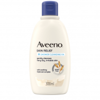 Aveeno Skin Relief Detergente Olio Bagno e Doccia Lenitivo 300ml - Detergente per Pelle Secca e Sensibile