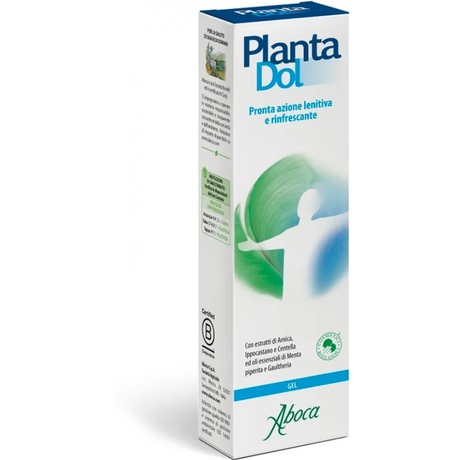 Aboca PlantaDol Gel Lenitivo con Arnica - Rinfrescante Pronta Azione, 50ml