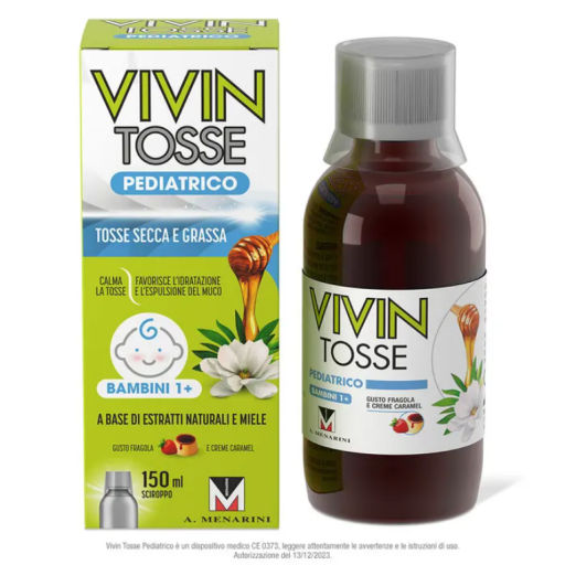 Vivin Tosse Pediatrico Sciroppo 150 ml - Tosse Secca e Grassa per Bambini