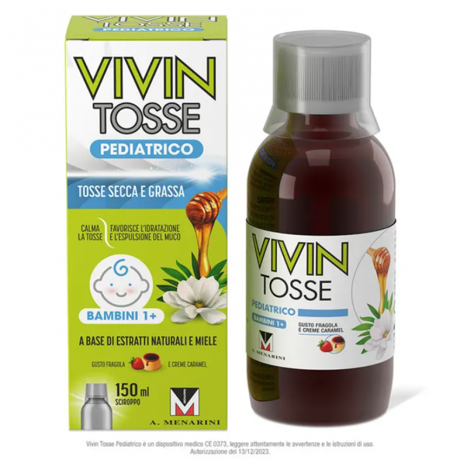 Vivin Tosse Pediatrico Sciroppo 150 ml - Tosse Secca e Grassa per Bambini