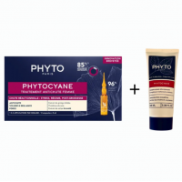 Phyto Phytocyane Kit Donna Caduta Temporanea - 12 Fiale + Shampoo 100ml