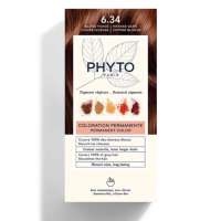 Phyto Hair Color 6,34 Biondo Ramato Scuro - Colorazione Permanente 100ml con Ingredienti Vegetali