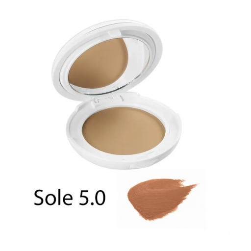 Avène Couvrance Crema Compatta Comfort SPF30 Colore Sole 5.0, 10g – Alta Coprenza e Protezione Solare