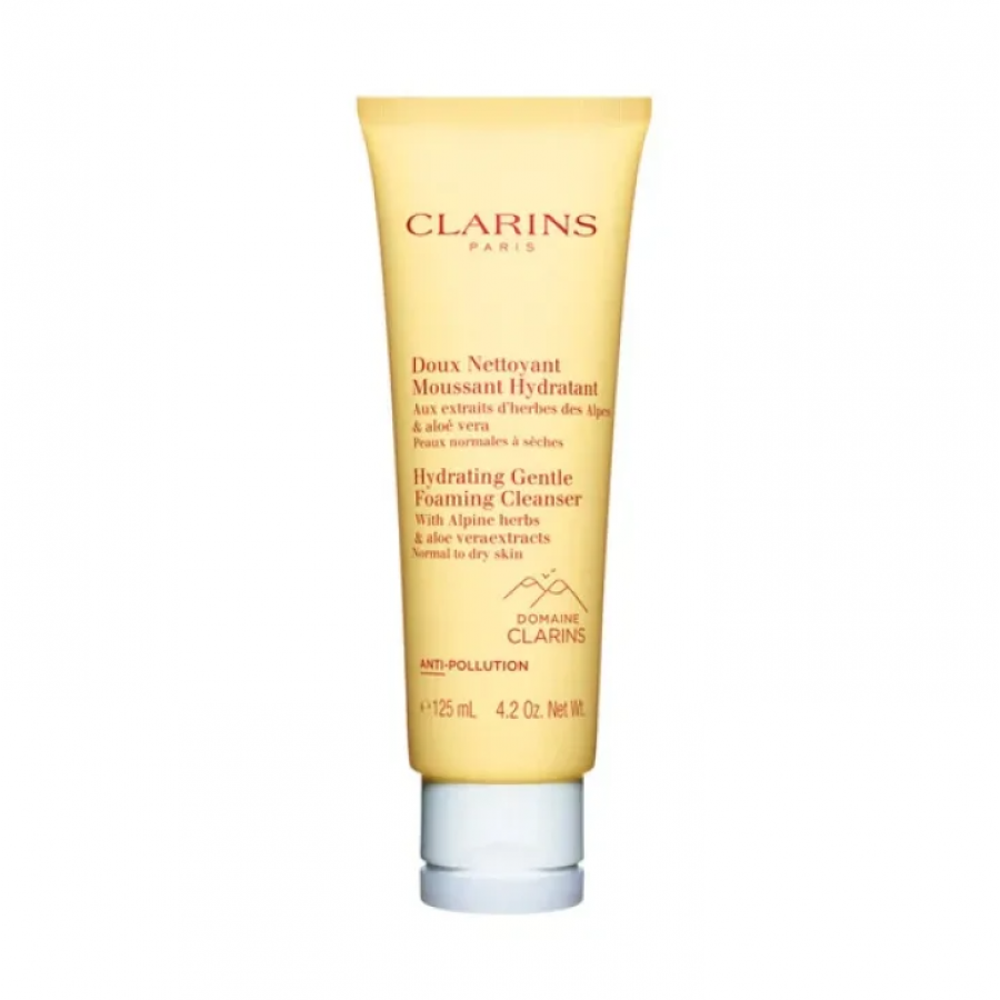 Clarins Paris Nettoyant Hydratant 125ml – Detergente Idratante per Pelli Normali e Secche