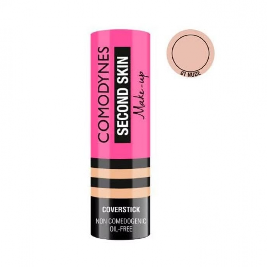 Comodynes Second Skin Correttore Stick 4g – Correttore Imperfezioni, Pori e Occhiaie, Oil Free, Non Comedogenico