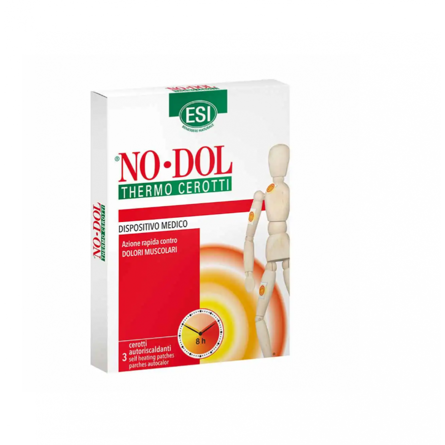 ESI NoDol Thermo Cerotti AutoRiscaldanti, 3 Cerotti, Dolori Muscolari, Reumatismi, Calore Terapia