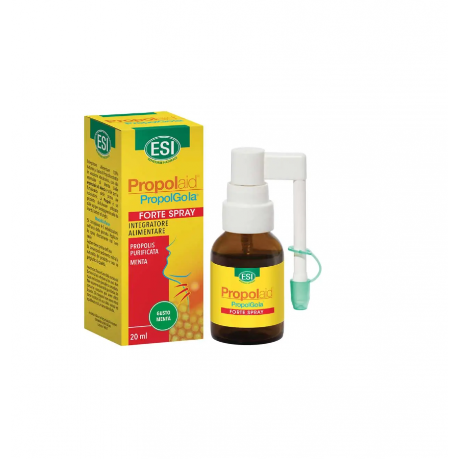 ESI Propolaid PropolGola Forte Spray 20ml – Integratore Naturale per la Gola con Propoli e Menta, Senza Glutine e Lattosio