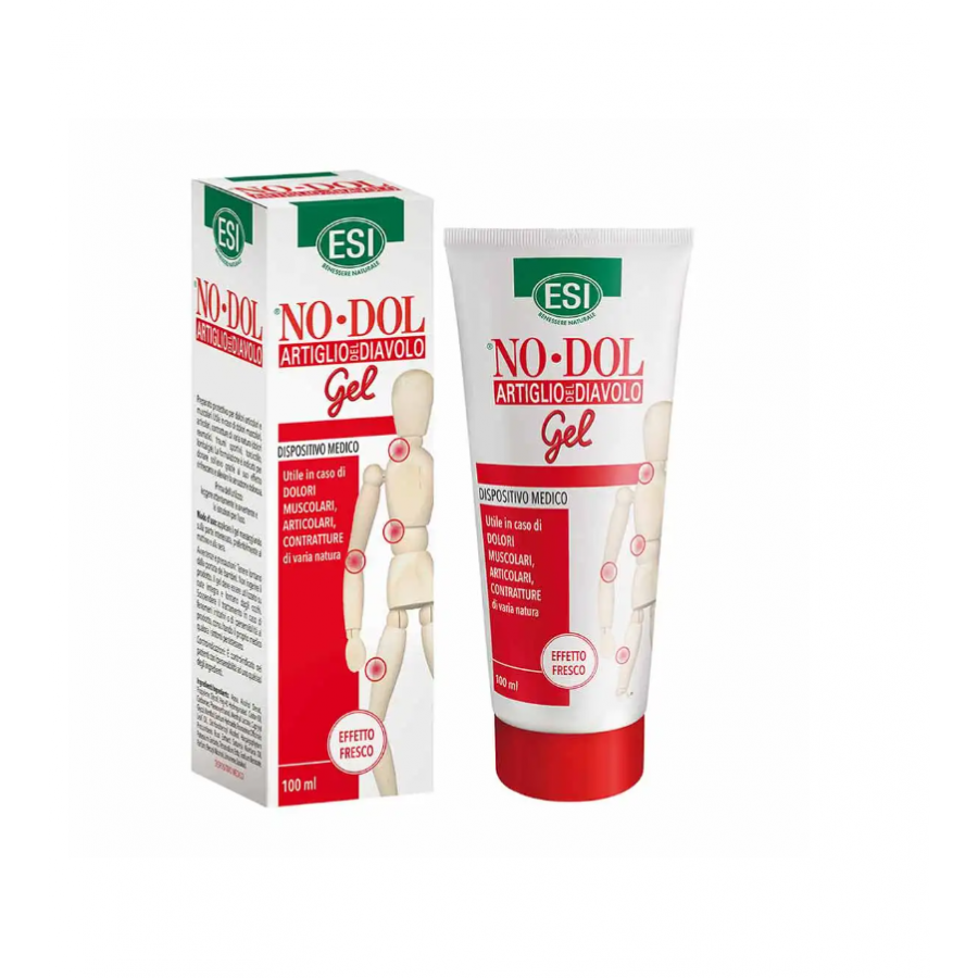 ESI NoDol Gel Artiglio del Diavolo, 100ml, Sollievo Dolori Muscolari e Articolari, Contratture, Traumi Sportivi