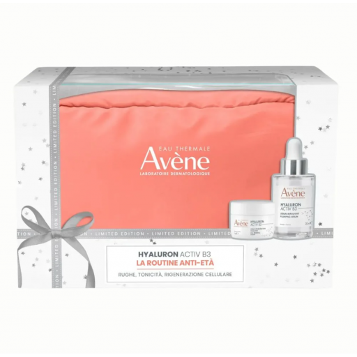 Avène Hyaluron Activ B3 - Cofanetto Siero e Crema Antirughe con Pochette