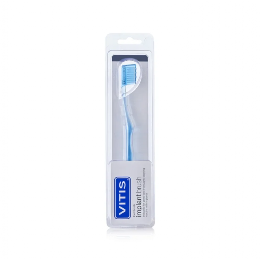 Vitis Implant Brush Spazzolino per Impianti Dentali Morbido, 1 Pezzo